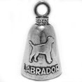 thumbnail image 2 of guardian labrador retriever dog motorcycle biker luck gremlin riding bell or key ring, 2 of 3