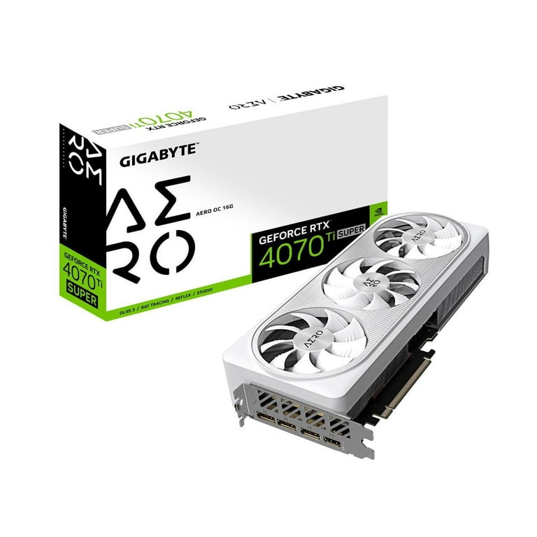 GIGABYTE RTX 4070 Ti SUPER AERO 16G, 3x WINDFORCE Fans, GDDR6X GV