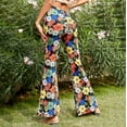 thumbnail image 4 of Jamsmile Womens Flare Pants Casual Sports Comfortable Floral Print Flared Trousers Pants Bottoms Streetwear Slim Ladies Pants, 4 of 8