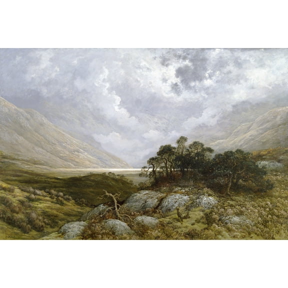 24x36 gallery poster, Landscape in Scotland, ca. 1878 by Gustave Dore
