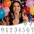 thumbnail image 5 of Reusable Number Birthday Candle Holders Set, Adjustable Silver Cake Topper Decorations, Digital Cake Candles Stand for Anniversary, Wedding, and Baking Party Accessories (1 Set), 5 of 8