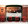 thumbnail image 5 of Luxury Commercial Living 3 Piece Red and White Outdoor Patio Folding Bistro Set 32.25", 5 of 8