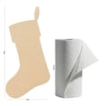 thumbnail image 4 of Stocking Cutout 18-inch x 8-inch, Pack of 1 Unpainted Wood Cutout for Crafts, Christmas, and Rustic Table Decor, by Woodpeckers, 4 of 7