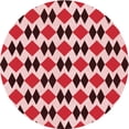 thumbnail image 1 of Ahgly Company Machine Washable Indoor Round Transitional Pink Area Rugs, 3' Round, 1 of 7