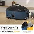 thumbnail image 2 of Superjoe 20 QT Electric Roaster Oven, Stainless Steel Self-Basting Lid Removable Pan, Blue, 2 of 6