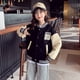 thumbnail image 4 of Abrigo de niña primavera y otoño estilo occidental para niños otoño moda superior niños medianos y grandes uniforme de béisbol, 4 of 6