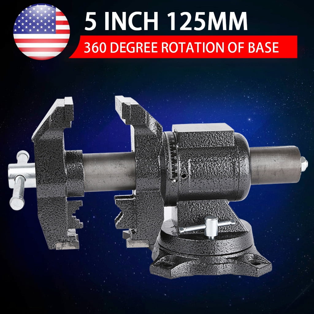 5"Heavy Duty Cast Iron Multi Purpose Bench Vise Workpiece 360 Degree Swivel 5"Heavy Duty Cast Iron Multi Purpose Bench Vise Workpiece 360 Degree Swivel