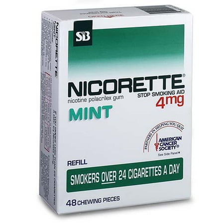 GlaxoSmithKline Nicorette Stop Smoking Aid, 48 ea