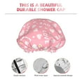 thumbnail image 5 of Easygdp Love Shower Caps for Women, Double Waterproof Layers Shower Cap, Quick Drying Bath Hair Cap Reusable, 5 of 9