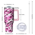 thumbnail image 3 of 40oz Camouflage Tumbler with Spill Proof Lid Straw 40 oz Camouflage Theme Tumbler with Handle Double Insulated Cup Perfect Camouflage Gifts Travel Accessories Must Have, 3 of 5