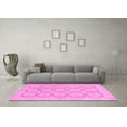 thumbnail image 3 of Ahgly Company Indoor Round Abstract Pink Modern Area Rugs, 8' Round, 3 of 4