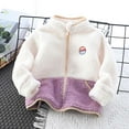 thumbnail image 2 of NOKIO Winter Thicken Coat Toddler Kids Baby Outwear Long Sleeve Round Neck Solid Color Jacket Zipper Hooded Windproof Long Sleeve Coats For Girls Or Boys Baby Winter Coat, 2 of 9