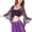 Purple, variant on Women's Tie Front Bolero Shrug Lace Flare Sleeve Black Sheer Flowy Cardigans Womens Latin Dance Tops