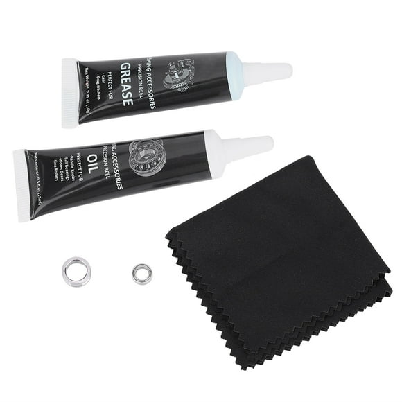 MAYUJIAA Fishing Rod Reel Fish Wheel Bearing 15ml Lubricating Oil 10g Grease Kit Tool Set HW313-70872