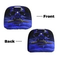 thumbnail image 6 of Kdxio Steel Skull Pattern Print 2 Piece Car Head Rest Covers Set Auto Front/Rear Seats Headrest Cover Universal Fit Most Cars,Sedan, SUV, 6 of 9