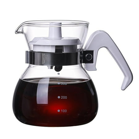 

Household Heat Resistant Coffee Pot Cute 300ml Featured Hand Drip Coffee Pot with Glass Coffee Maker Pot