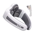 thumbnail image 1 of Masajeador de cuello eléctrico de 4 cabezales con pulsos, inteligente, 3D, carga USB, portátil, con calefacción y masaje profundo., 1 of 14
