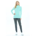 thumbnail image 2 of ACTIVE UNIFORMS Women's Long Sleeve Turtle-Neck T-Shirt Under Scrub (Aqua, X-Large), 2 of 5