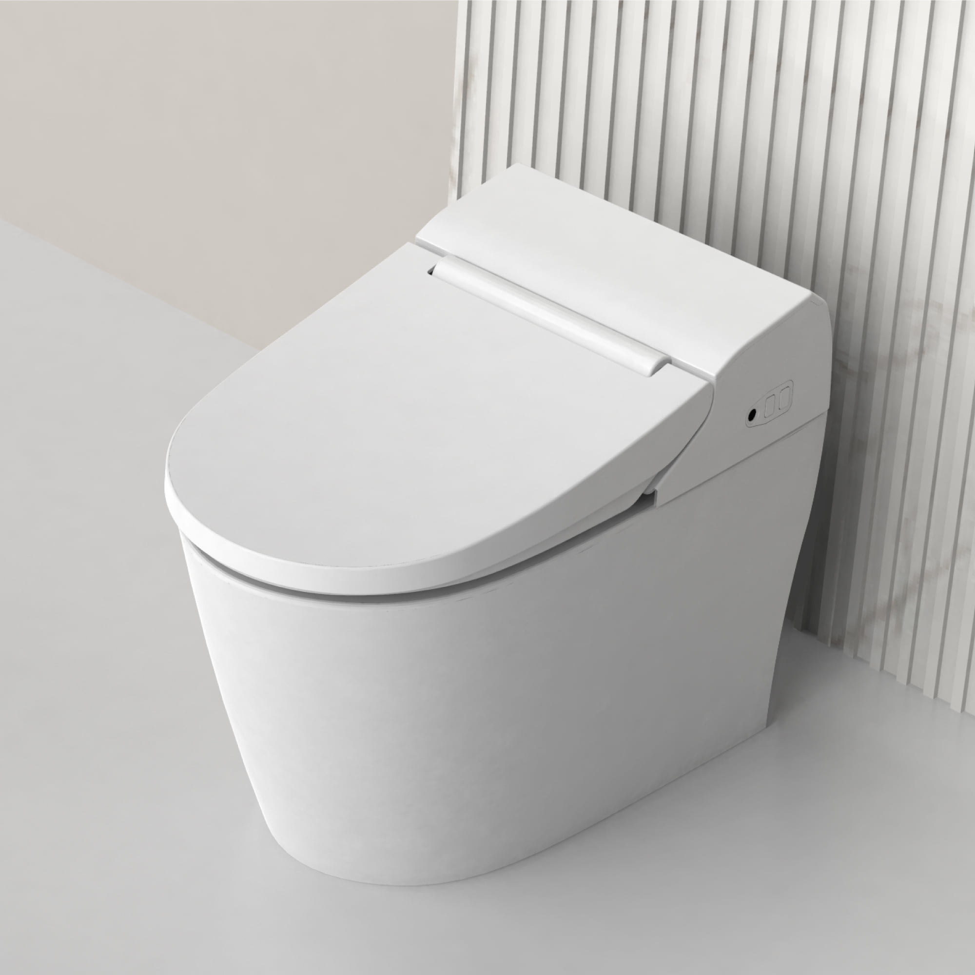 Vovo Stylement Tcb 8100w Smart Toilet Bidet Toilet One Piece Toilet With Auto Dual Flush Uv Led Sterilization Heated Seat Warm Water And Dry Made In Korea Walmart Com