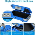 thumbnail image 4 of Travel Portable Lock Box Digit Combination Lockbox Cash Box Mini Security Case with Removable Chain Portable Beach Box for Travel Beach Office Hotel Cars Dorms, 4 of 7