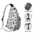 thumbnail image 5 of Nautical Anchor and Boat Pattern Lightweight Crossbody Sling Backpack Multi-Functional Design Durable for Travel Coastal Hiking and Outdoor Activities, 5 of 5