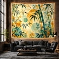 thumbnail image 6 of Bamboo Botanical Tapestry with Leaves and Coordinated Floral Designs, 6 of 7