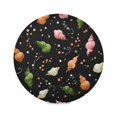 thumbnail image 2 of 15.4" Round Placemat Set of 1 Polyester Fabric Place Mats Non-Slip Dining Kitchen Table Mats for Kitchen Party Decor Colorful Swirl-shaped Candies, 2 of 5