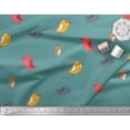 thumbnail image 3 of Soimoi Satin Silk Fabric Bird Clip Art Print Fabric by Yard 42 Inch Wide, 3 of 3