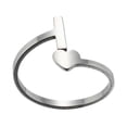 thumbnail image 1 of Weiqiqre Sale Fashion 26 English Letter Opening Rings Stainless Steel Retro Jewelry, 1 of 1