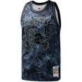 thumbnail image 2 of Men's Mitchell & Ness Vince Carter Black Toronto Raptors Hardwood Classics 1998/99 Tie-Dye Swingman Jersey, 2 of 4