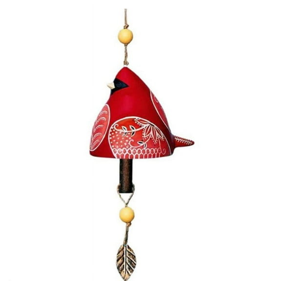 Bird Song Bell Garden Decoration,Hanging Rustic Wind Chime, A
