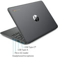 thumbnail image 5 of Newest Flagship HP Chromebook, 11.6" HD (1366 x 768) Display, Intel Celeron Processor N3350, 4GB LPDDR2, 32GB eMMC, Chrome OS, HD Graphics 500, 11A-NB0013DX, Ash Gray, 5 of 5