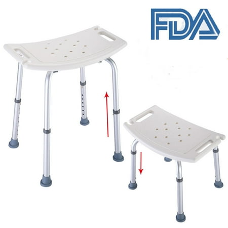 Ktaxon Adjustable Bath Chair 7 Height Shower Bench Tub Stool Seat