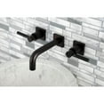 thumbnail image 2 of Kingston Brass KS6125DKL Kaiser Double-Handle Wall Mount Bathroom Faucet, Oil Rubbed Bronze, 2 of 8