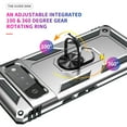 thumbnail image 5 of Designed for Google Pixel 6a Case, Military Grade Protective Phone Case Cover with Enhanced Metal Ring Kickstand [Support Magnet Car Mount] Compatible with Google Pixel 6a, Silver, 5 of 8