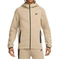 thumbnail image 2 of Nike Mens Tech Fleece Full Zip Hoodie Sweatshirt Khaki Black Large, 2 of 3