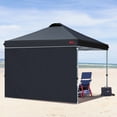 thumbnail image 7 of MASTERCANOPY 8 x 8ft Pop-up Canopy Tent with 1 Sidewall, Black, 7 of 7