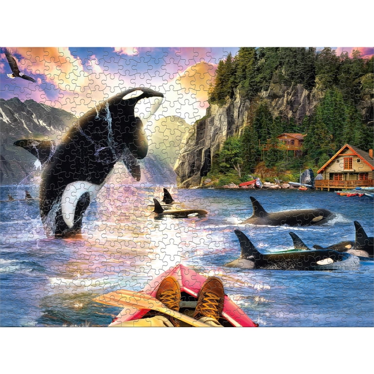 Ceaco 500 Piece Orca Leap (Jason Taylor) Interlocking Jigsaw