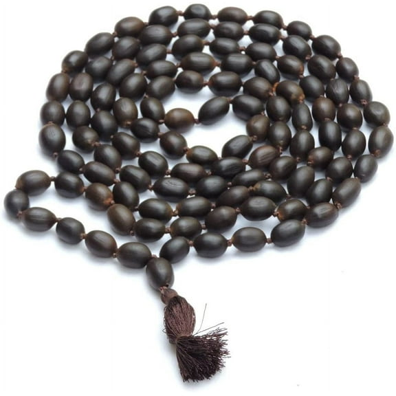 HealthGoodsIn - Meditation (Japa) Lotus Beads Mala with 108   1 beads (9-10 mm Sized Beads) - Pack of 1 Mala
