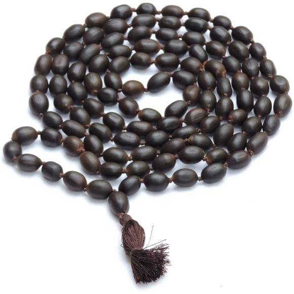 HealthGoodsIn - Meditation (Japa) Lotus Beads Mala with 108 + 1 beads (9-10 mm Sized Beads) - Pack of 1 Mala