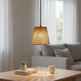 thumbnail image 5 of Wiywef Hand-woven Pendant Lamp Shade Boho Style Ceiling Pendant Lamp Cover Paper Rope Lamp Shade For Ceiling/Wall/Table Lamps, 5 of 7