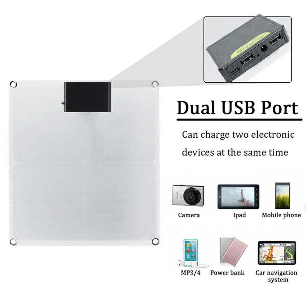 50W Solar Panel Kit 100A 12V Battery Charger Controller Caravan Boat Outdoor