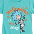 thumbnail image 3 of Dr. Seuss - Halloween Is My Thing - Toddler And Youth Girls Short Sleeve Graphic T-Shirt, 3 of 6