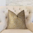 thumbnail image 2 of Plutus Oasis Waves Yellow and Beige Luxury Throw Pillow, 2 of 3