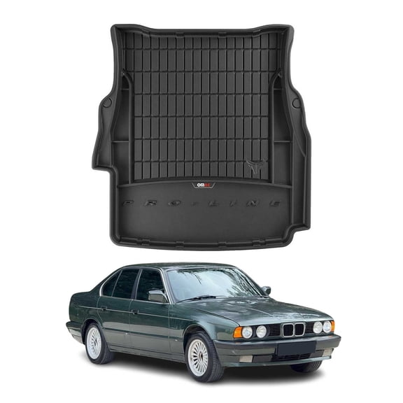 OMAC Premium Cargo Mats Liner for BMW 5 Series E39 Sedan 1997-2003 TPE Black