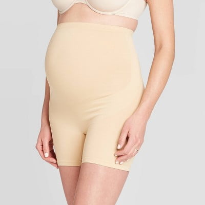Belly Bandit Basics Maternity Support Shorts - Nude Large