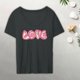 thumbnail image 2 of Señora Tops carta impresa moda casual mujer camiseta para el hogar playa mochilero L Yuyangstore Camiseta para mujer, 2 of 8