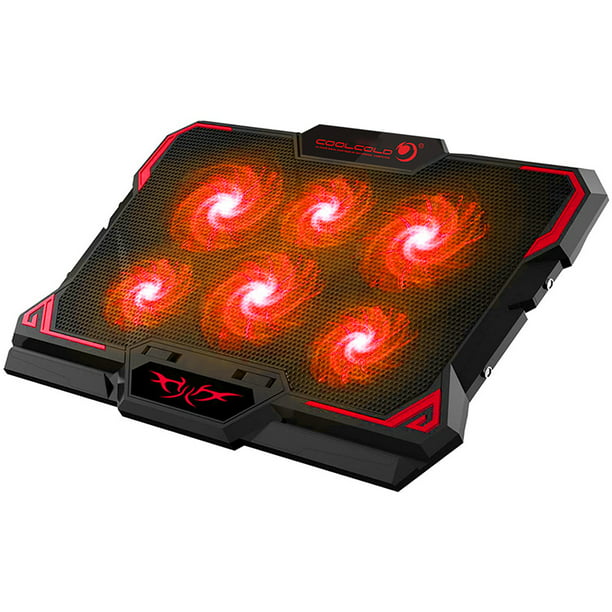 Laptop Cooling Pad, Laptop Cooler Quiet Led Fans for 15.6-17 Inch Laptop Cooling Fan Stand, Portable Ultra Slim USB Powered Gaming Laptop Cooling Pad, Switch Control Fan Speed Function - Walmart.com