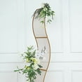 thumbnail image 4 of BalsaCircle Gold 7 feet Metal Floral Display Frame Wavy Grid Backdrop Stand Wedding Arch Party Event Decorations, 4 of 8
