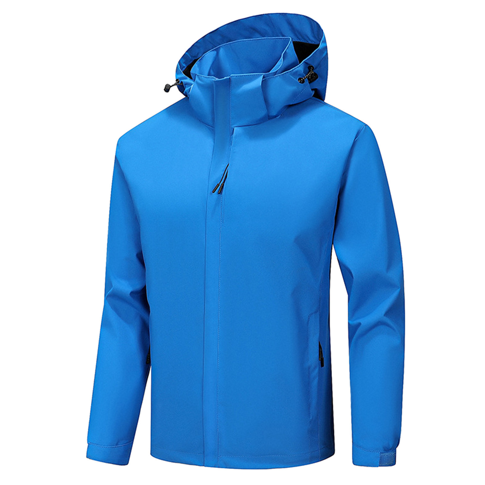 Pedort Plus Size Winter Coats for Men Pocket Back Slit Jacket Suit Sky